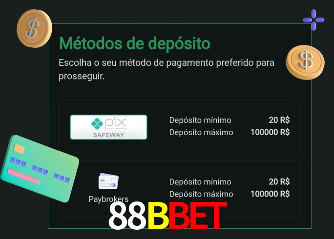 O cassino 88Bbet oferece uma grande variedade de métodos de pagamento